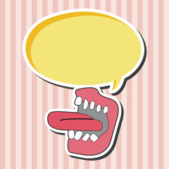 rock music logo mouth theme elements vector,eps