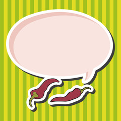 vegetable theme chilli elements vector,eps