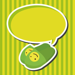 Baby supplies slippers theme elements