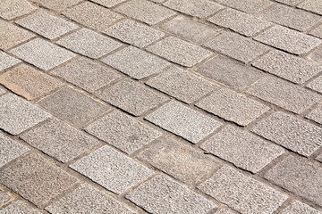 Pavés en revêtement de route