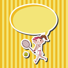 tennis player theme elements