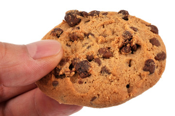Un cookie à la main