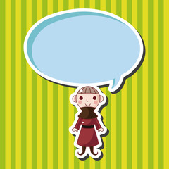 cartoon character person theme elements