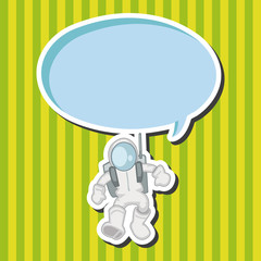 Space Astronaut theme elements vector, eps10