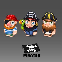 Fototapeta premium Pirates set