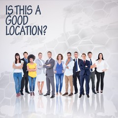 Fototapeta premium Composite image of business team