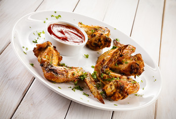 Grilled chicken wings
