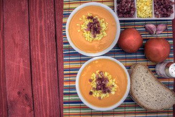 salmorejo horizontal overhead left