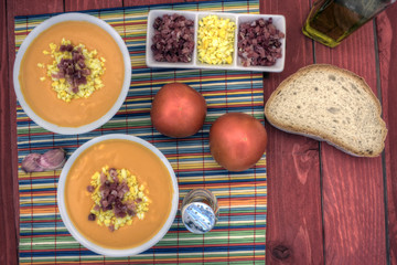 salmorejo horizontal overhead right down