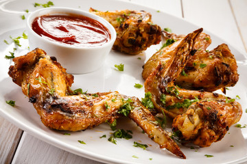 Grilled chicken wings