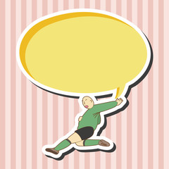 Sport soccer player theme elements vector,eps