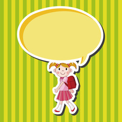 student cartoon theme elements vector,eps