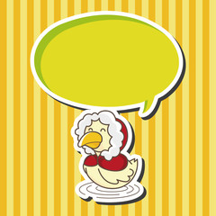 animal duck winter cartoon theme elements