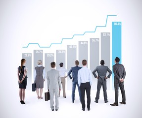 Composite image of business team