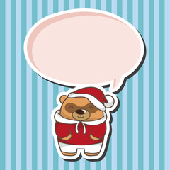 animal bear winter cartoon theme elements
