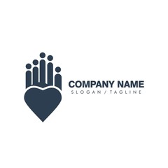 Swooshy People vector logo icon
