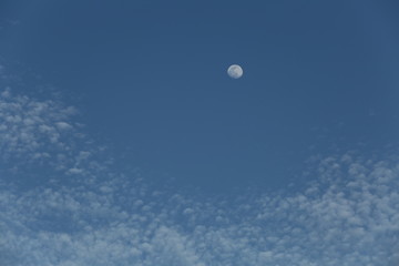Beautiful sky with white cloud. Background.