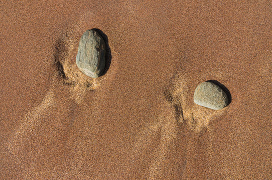 Magnetitsand am Strand von Le Pouldu Finist&eacute;re Bretagne France