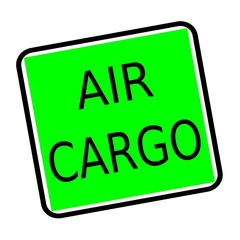 air cargo black stamp text on green background