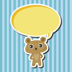 animal bear cartoon theme elements
