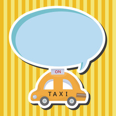 transportation taxi theme elements vector,eps