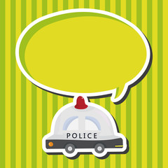 transportation police car theme elements vector,eps