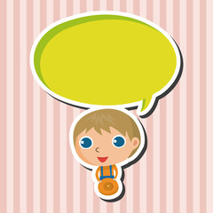 student cartoon theme elements