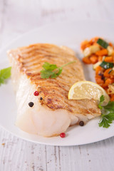 grilled fish fillet