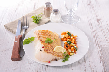 grilled fish fillet