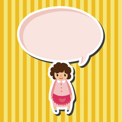 family mother character flat icon elements background,eps10