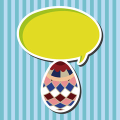 easter egg flat icon elements background,eps10