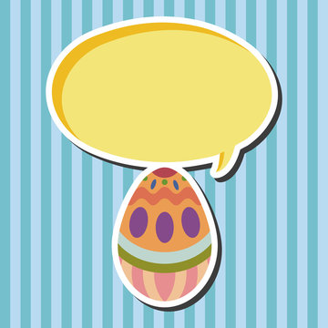 easter egg flat icon elements background,eps10