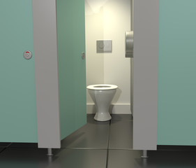 Fototapeta na wymiar Public toilets.