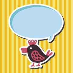 Animal bird flat icon elements, eps10