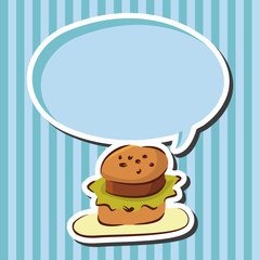 fast food hamburger flat icon elements,eps10