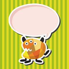 bizarre monster flat icon elements,eps10