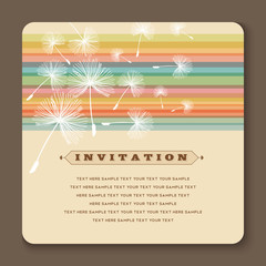 Beautiful vintage invitation cards layouts