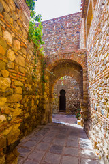 Obraz premium The Alcazaba of Malaga Century X in the Arab period in Malaga Sp