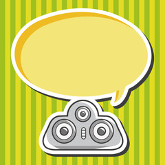 style radio theme elements vector,eps