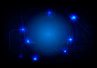 Abstract circuit Technology background . Vector illustration