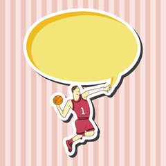 basketball player elements vector,eps