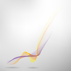 Abstract colored wave lines VECTOR.
