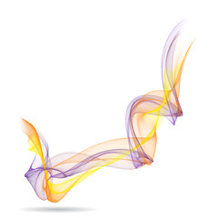 Abstract colored wave lines VECTOR.