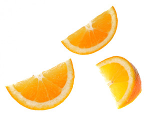 Orange fruit isolated on white background