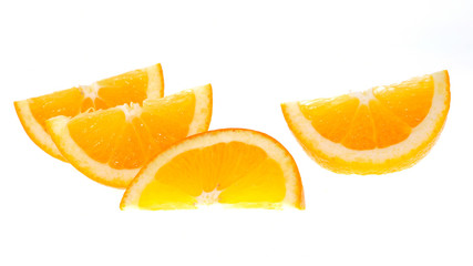 Fototapeta na wymiar Orange fruit isolated on white background