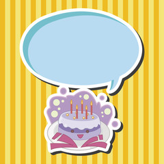 decorating cake flat icon elements background,eps10