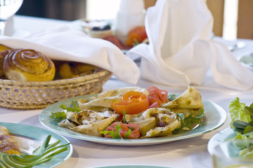 breakfast table