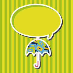 Umbrella theme elements vector,eps