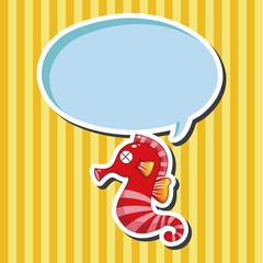 Hippocampus theme elements vector,eps