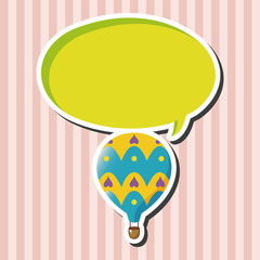 style hot air ballon theme elements vector,eps
